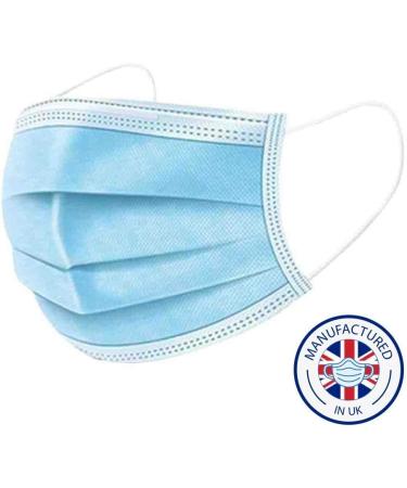 Archmed Type 2R Disposable Surgery Masks - 3-Layer Polypropylene EN14683 Standards - 50 Pack Made in Great Britain - Buy Online on GoSupps.com
