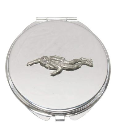 Scuba Diver Compact Mirror Handbag Gift With Free Engraving 105
