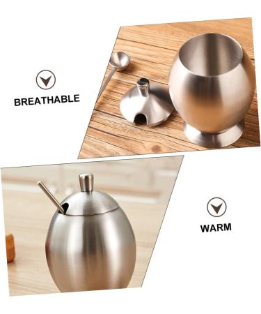 Zerodeko 1pc Stainless Steel Seasoning Jar Stainless Steel Container Household Seasoning Canister Pepper Shakers Glass Container Grass Key Covers Jar Storage Condiment Storage Box - Buy Online on GoSupps.com