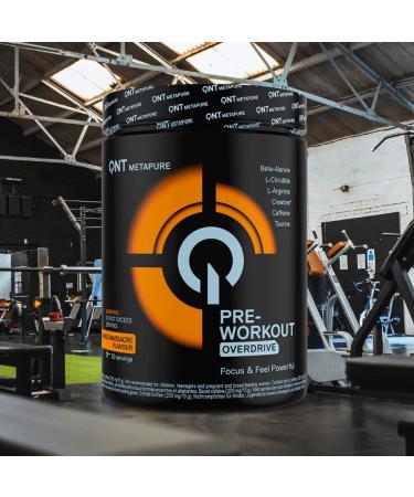 QNT SA QNT Preworkout Overdrive 390g PreWorkout 200 mg cafe ne per portie Mango Mango Massacre 30 Servings - Buy Online on GoSupps.com