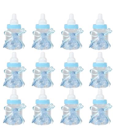 Haofy Baby Shower Bottles  Bottle Candy Twinkle Baby Gifts Decorations  Mini Bottle C and y Gift Box  12 Pcs Style C and y Bottle for Baby Shower Favors Fillable  Used for Girl Boy Newborn Birthday Blue