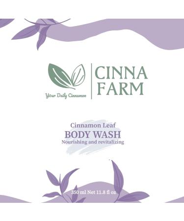 CinnaFarm Bodywash from Cinnamon leaves extraction nourishing and revitalizing natural ingredients vitamin B5 no artificial flavors fulfates and silicones free 11.8 Fl Oz Bottle - Buy Online on GoSupps.com