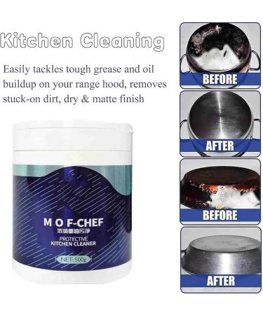MOF-CHEF Protective Kitchen Cleaner | Tough Stains & Grease Remover (500g + Gloves) - International Shipping Available - Buy Online on GoSupps.com