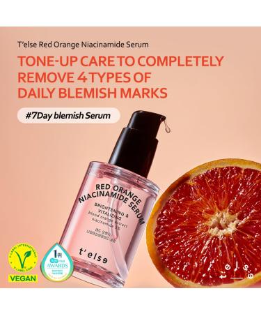 Buy T else Red Orange Niacinamide Serum 30ml - Blemish & Skin Flaw Improvement Moisturizing Gel Lotion Korean Skin Care - Buy Online on GoSupps.com