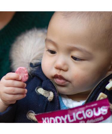 Kiddylicious Raspberry & Beetroot Melty Buttons 6g - Healthy Snack for Kids - Buy Online on GoSupps.com