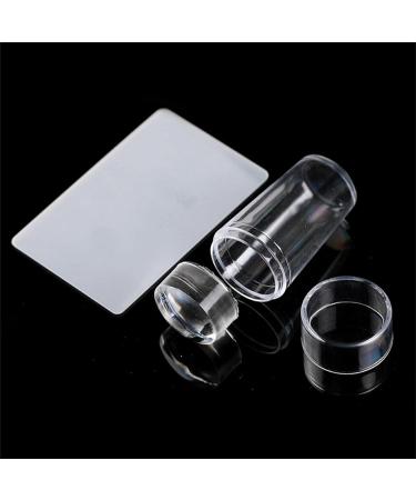 Duhe189014 Nail Stamp & Scraper Set - 2.8 cm Silicone Nail Art Tool for DIY Designs - International Shipping - Buy Online on GoSupps.com