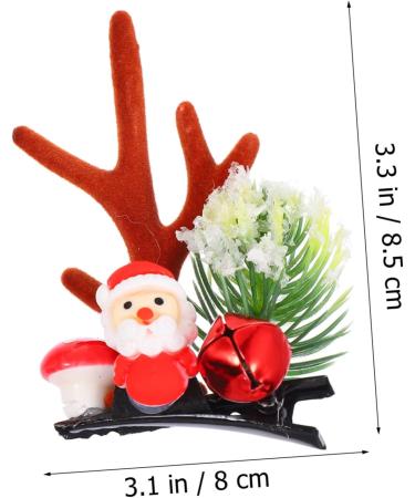 POPETPOP 2 Pairs Christmas Hair Clips Toddler Clips for Girls Hair Women's Hair Clips Hair Clips for Kids Christmas Reindeer Antlers Headband Deer Horns Hair Holder Hair Decoration Clothing - Buy Online on GoSupps.com