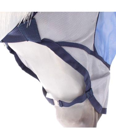Bucas Buzz-Off Deluxe Fly Mask with Ears | Blue | Premium Fly Protection for Horses - International Shipping Available - Buy Online on GoSupps.com
