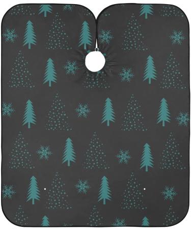 Waterproof Barber Cape - Green Tree & Cheetah Haircut Bib for Men & Women | Unisex Hair Cutting Cape  - Buy Online on GoSupps.com