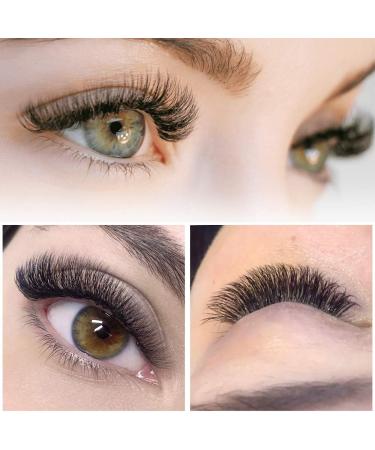 5D-C-0.10-10 Pre Made Fan Eyelash Extensions - Russian Volume Lashes 0.07 0.10 C D Curl - 10mm Long Stem Premade Fans - Buy Online on GoSupps.com