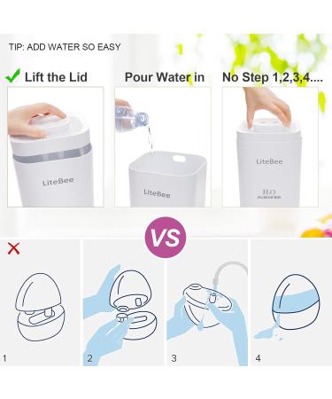 3.3L Cool Mist Humidifier for Bedroom & Baby Room | 8H Continuous Operation | Waterless Auto-Off | Up to 25 H | Night Light & 4Pcs Filters Included | Ideal for Home, Office, and Plants - White - Buy Online on GoSupps.com