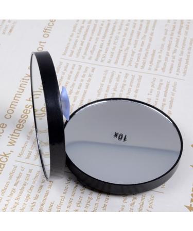 Frcolor 10X Magnifying Round Pocket Mirror - Cosmetic Mirror with Suction Cups for Perfect Makeup Anywhere - Buy Online on GoSupps.com