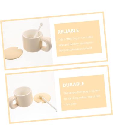 Zerodeko 3pcs Chubby Mug Ceramics Drinking Utensils Coffee Office Yellowx3pcs 14.5X8.5CMx3pcs - Buy Online on GoSupps.com