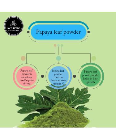 Naturevibe Botanicals Papaya Leaf Cut & Sifted - 1lb (16 oz) | Pure & Organic - Buy Online on GoSupps.com