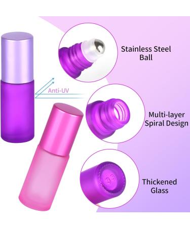 Essential Oils Roller Bottles 8pcs Roll on Bottles with Stainless Steel Ball 5ml Glass Roller Bottles with Bottle Opener Dropper and Funnel for Essential Oils Fragrance Aromatherapy (8 Colors) 8 Colors 8pack 5ml - Buy Online on GoSupps.com