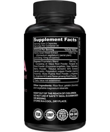 Esposa Female Libido Booster for Women  Reignite Passion  Increase Energy & Sensitivity  Boost Mood & Desire  Made in USA Natural Female Enhancement Pills with Horny Goat Weed  60 Capsules - Buy Online on GoSupps.com