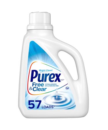 Purex Liquid Laundry Detergent 57 Loads Free & Clear Unscented 75 Fl Oz