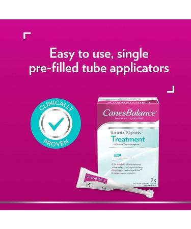 CanesBalance Bacterial Vaginosis Treatment For BV Symptoms - Vaginal Gel BV Treatment For Women Relieves Vaginal Odor Maintains Normal Vaginal pH Supports Vaginal Health 7 Single-Use Applicators Skin Moisturizer - Buy Online on GoSupps.com