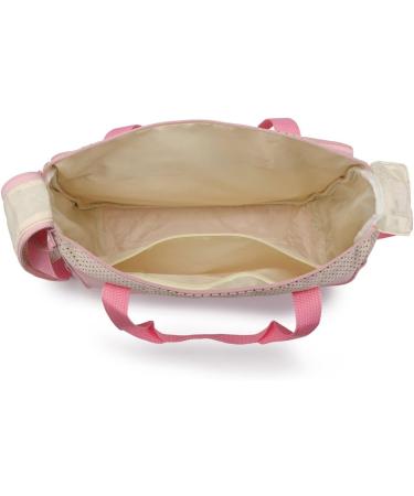 Miss Lulu 5-Piece Baby Diaper Bag Set - Pink Shoulder Bag with Bottle Holder & Changing Pad | Shop Now! - Buy Online on GoSupps.com