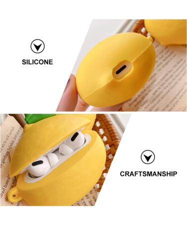 UKCOCO 1Pc Lemon Headphone Case Silicone Earbud Case Earphone case Skin Earphone case Protector Leather Protector Silicone Wireless Earphone Cover Pro2 Plastic case Printing Silica Gel Yellow 8x7.5x4cm - Buy Online on GoSupps.com