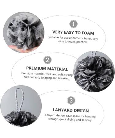 3PCS Healeved Bath Ball & Body Wash Sponge Set - Eco-Friendly Shower Scrubber & Luffa Sponge for Luxurious Bathing - Perfect Toiletries for Spa-Quality Clean - Buy Online on GoSupps.com