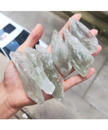 Natural Crystal Rough 1pcs 40-80g Natural Green Crystal Stone Quartz Gravel Rough Rock Raw Gem Stone NaturalCrystal JIANFENYIN