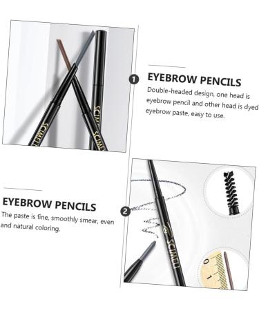 AUTSUPPL 2 1 Eyebrow Makeup Tools Microblading Pencil Eyebrow Pencil Black Makeup Eyebrow Brush Pencils Grey 1 count (Pack of 1) Grey - Buy Online on GoSupps.com