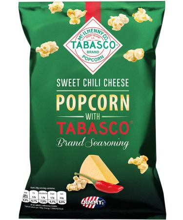 Tabasco JIMMY'S Popcorn Tabasco Sweet Chili Cheese 90 g Pack of 8