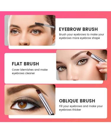 6 Pieces Eyebrow Brush Set - Angled Eyebrow Brush Eyeliner Makeup Brush Eyeshadow Brush Double Sided Spoolie Brush Brow Comb Small Shader for Women and Girls - Buy Online on GoSupps.com