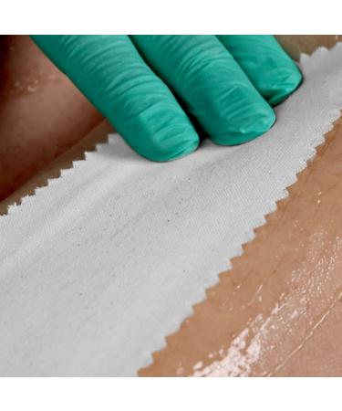 100x Cotton Strips for Sugaring | 20x7 cm Kosmetex Fleece Strips | White Cotton Textile for Sugar Paste - International Shipping - Buy Online on GoSupps.com