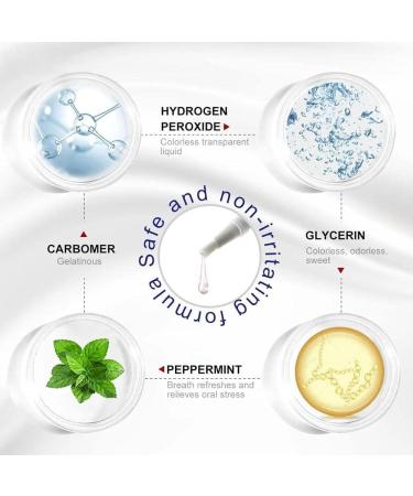 PingJuXuan LED Teeth Whitening Light Teeth Whitening Kit with 5 X 3ml Carbamide Peroxide Teeth Whitening Gel Safe Enamel Perfect ift for Parents Girlfriend/Boyfriend Gift. - Buy Online on GoSupps.com