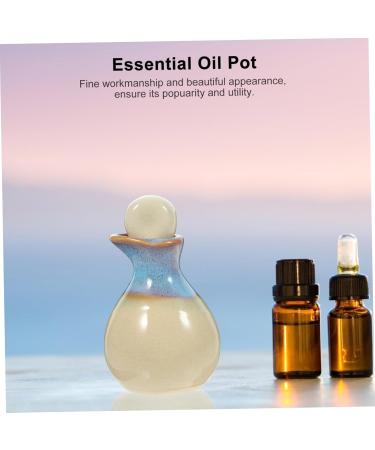 Beatifufu Aroma Diffuser for Home Empty Perfume Ceramics Bowl for Beauty Salon Soy Sauce Olive Oil Bottle Pack 5.5 7.5cm White - Buy Online on GoSupps.com