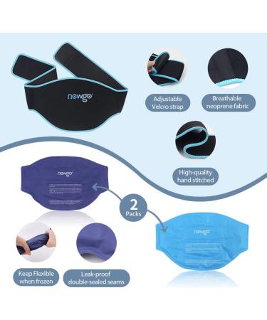 NEWGO Gel Ice Pack 2 Pack for Back Pain Relief - Hot Cold Packs Belt for Injuries, Sciatica, Herniated Disc, Muscle Spasms - Buy Online on GoSupps.com