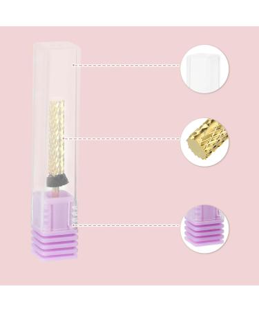 VOCOSTE Cylinder Nail Drill Bits for Nail Polishing Black Thicker Teeth - Buy Online on GoSupps.com