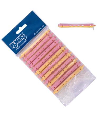 Ponik's constant waves Wickler curly winder for permanent wave set - 8 mm - 12 pieces - cold well windler with tour rubber bags pink yellow 8 pink yellow - Buy Online on GoSupps.com