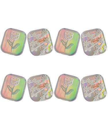 Ultechnovo Accessories 8 Party color tweezers Reiset Set Purchased glasses case Introductor EyEdetui holder care box mini girls plastic tweezers