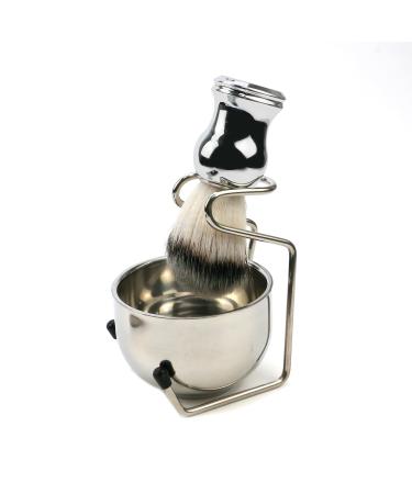 Tsnamay 1 set of shaving brushes and bowl set for men stainless steel razor and stand shaving brush shaving set for men shaving brushes & brushes & shells