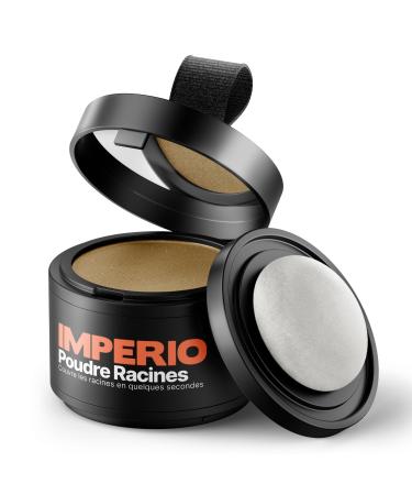 Poudre racines IMPERIO - Concealer pour cheveux pour paissir les cheveux pour les femmes et les hommes make-up pour cheveux r sistant l eau pour masquer les racines - 4 g (blond fonc ) Blond fonc 4 g (Lot de 1)