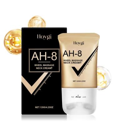 JOYVOIDX Hydrating Neck Cream with Massage Wheel Soothing Formula with Hyaluronic Acid & Centella Asiatica to Relieve Tightness Improve Elasticity and Provide Anti-Aging Care 4.23oz