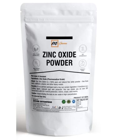 mGanna 100% Natural Zinc Oxide Powder for Skin Hair and Health Care 0.5 LBS / 227 GMS