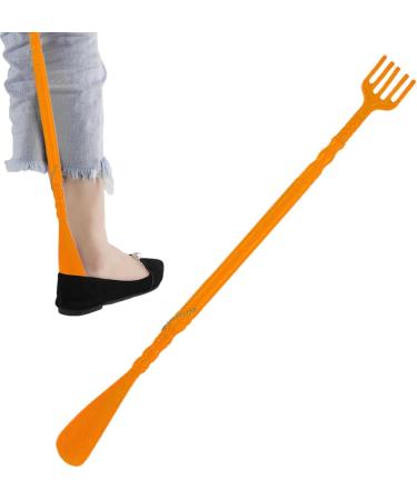 Portable Brown Hand & Back Scratchers | Long Grip Ankle Inserts | Easy Shoe Putting On Tool - International Shipping - Buy Online on GoSupps.com
