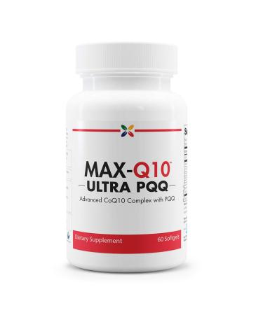 Stop Aging Now - MAX-Q10 ULTRA CoQ10 with BioPQQ - Advanced CoQ10 Complex with PQQ - 60 Softgels