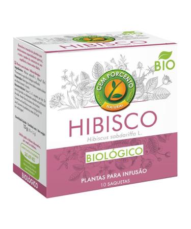 Cem Porcento - Hibiscus/Roselle (Hibiscus sabdariffa L.) BIO - 8 x 10 teabags (total: 80 teabags)