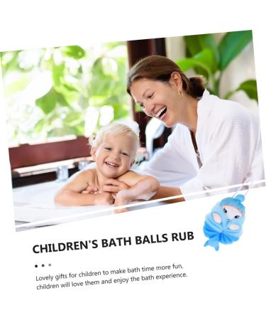 Buy Ipetboom 2pcs Children's Bath Balls - Kids Body Wash Scrubber & Cartoon Loofahs for a Fun Bath Time Experience - Ideal for Newborns & Toddlers - Fast International Shipping - Buy Online on GoSupps.com