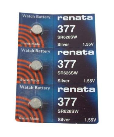 #377 Renata Watch Batteries 3Pcs