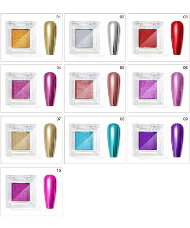 Nail Powder Colors 10 Set Beautiful Refill Set Dip Powder Colors Set 10 Colors Dipping Nail Powder Golden Pink Nail Powder Colors Set - Buy Online on GoSupps.com