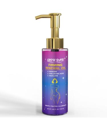 GROW DATE Body Firming Oil for Crepey Skin - After Shower Oil for Women Firming Tightening and Hydrating Full Body That Plumps Lavender 4 FL OZ