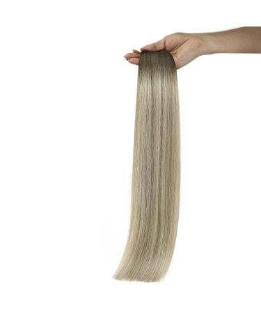 Buy Youngsee Genius Weft Ombre Real Hair Extensions - 55cm Virgin Hair Tress for Balayage #4/7/80 - International Shipping Available - Buy Online on GoSupps.com