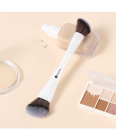 KINGMAS Angled Foundation Brush Double-ended Kabuki Makeup Brush Large Foundation Brush and Medium Concealer Brush for Liquid Cream Powder Blending Buffing Face Makeup Tools B. Angled Top - Buy Online on GoSupps.com
