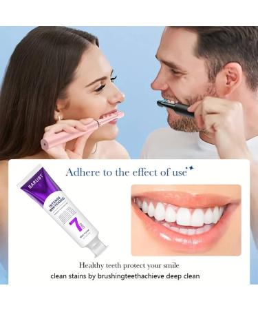 7Pro Deep Whitening Toothpaste with 7 Probiotics - Advanced Formula for Stain Removal and Gum Health - Fluoride-Free Enamel-Safe Fresh Mint Flavor 4.23 oz (3) - Buy Online on GoSupps.com